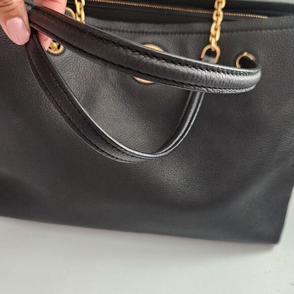 Tory Burch Carson Chain-link Leather Tote Bag - Picture 4 of 16